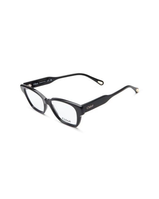 Chloé Black 51Mm Cat Eye Optical Frames