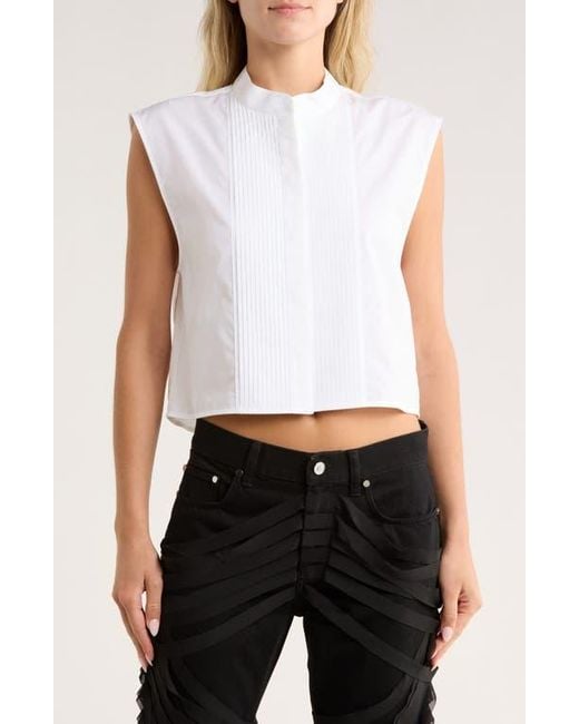 Helmut Lang White Tux Cotton Shirt