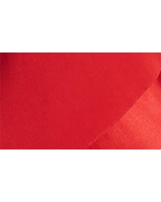 Rails Red Sanya Paneled Satin Midi Dress