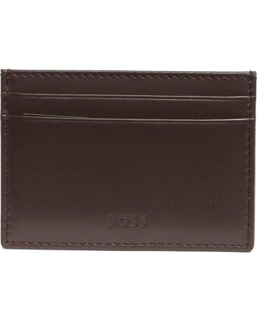 Boss Brown Randy Card Case for men
