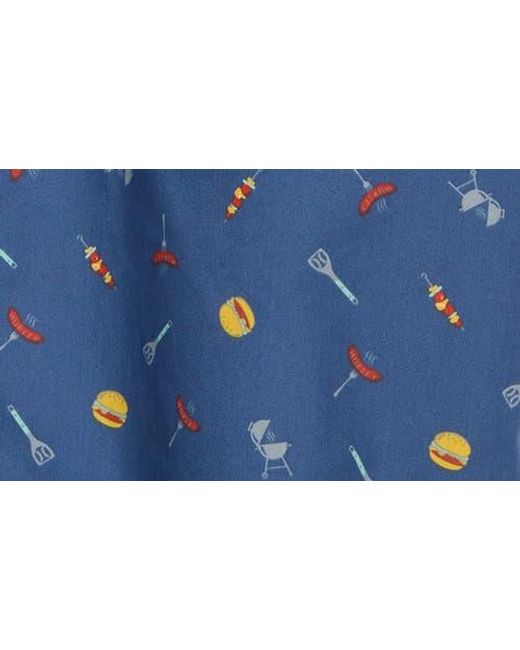 Hurley Blue Regular Fit Bbq Short Sleeve Button-Up Shirt for men