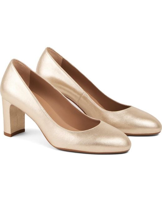 L.K.Bennett Natural Winola Block Heel Pump