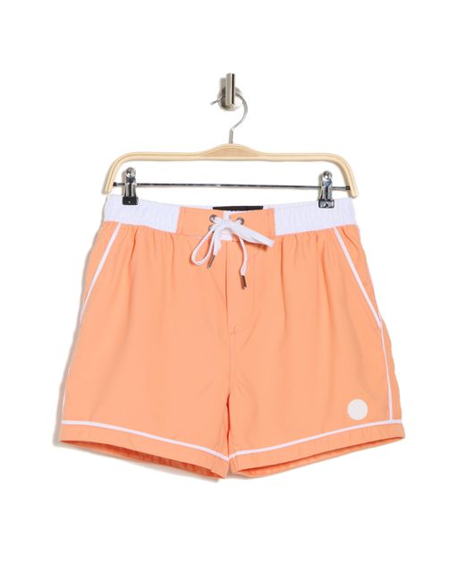 Native Youth Pink Swim Shorts for men