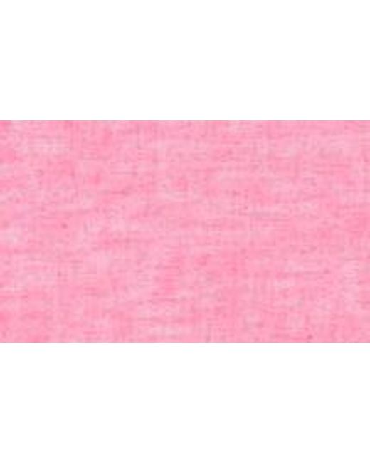 Original Penguin Pink Stretch Linen Blend Short Sleeve Shirt for men