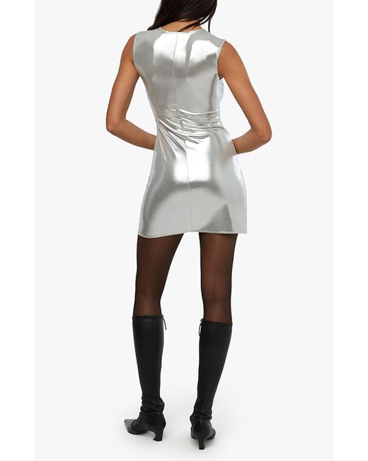 WeWoreWhat Metallic Body-con Dress