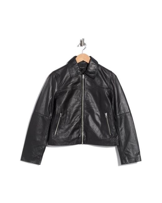 Rag & Bone Black Cass Leather Moto Jacket