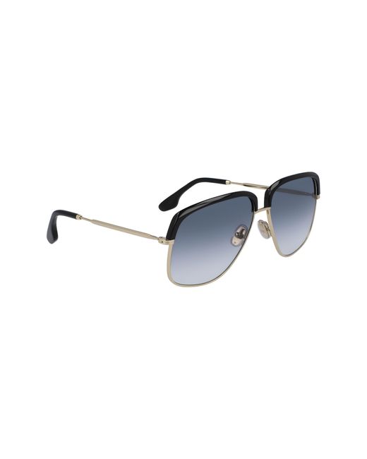 Victoria Beckham Blue 59mm Semi Rimless Sunglasses for men