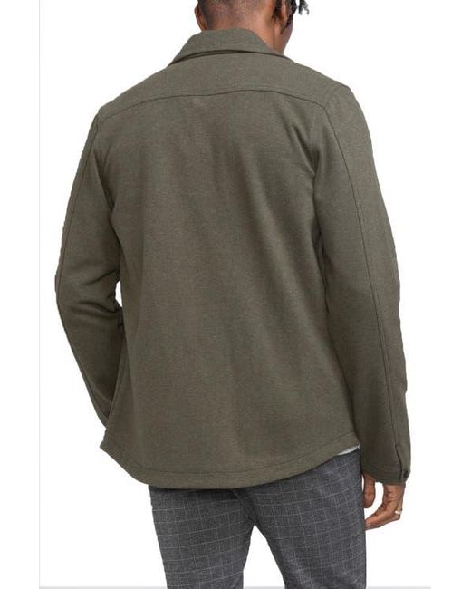 Civil Society Gray Bennett Knit Shirt Jacket for men