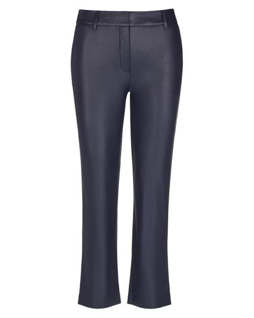 Commando Blue Tapered Faux Leather Crop Pants