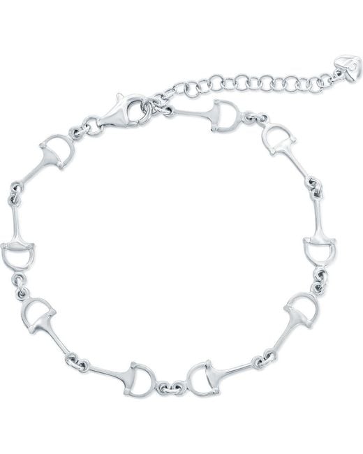 Simona White Link Chain Bracelet