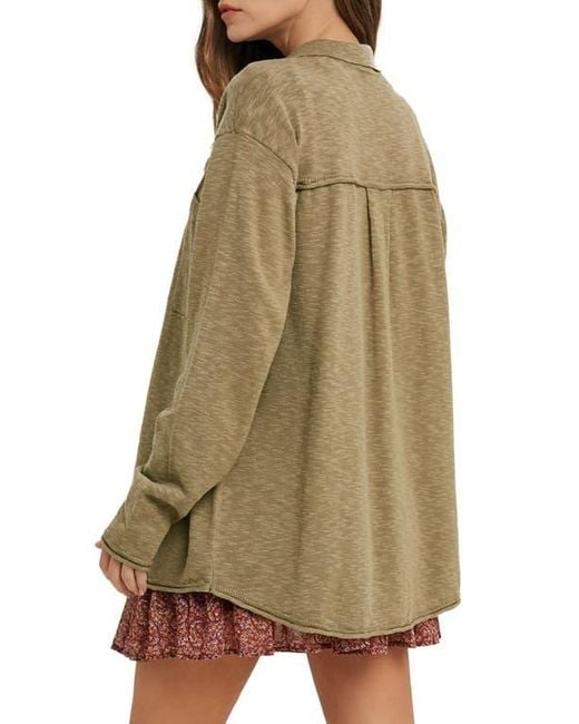 Wishlist Green Knit Shacket