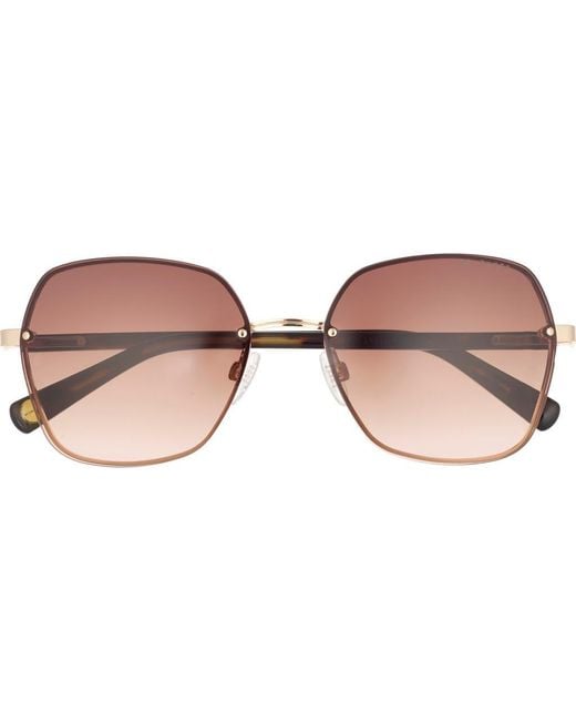 Ted Baker Brown 59Mm Gradient Square Sunglasses