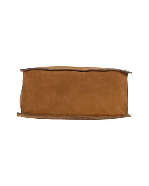 Rebecca Minkoff Brown Darren Stud Suede Tote Bag