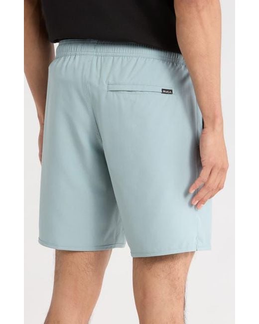 RVCA Blue Kevin Stretch Woven Shorts for men