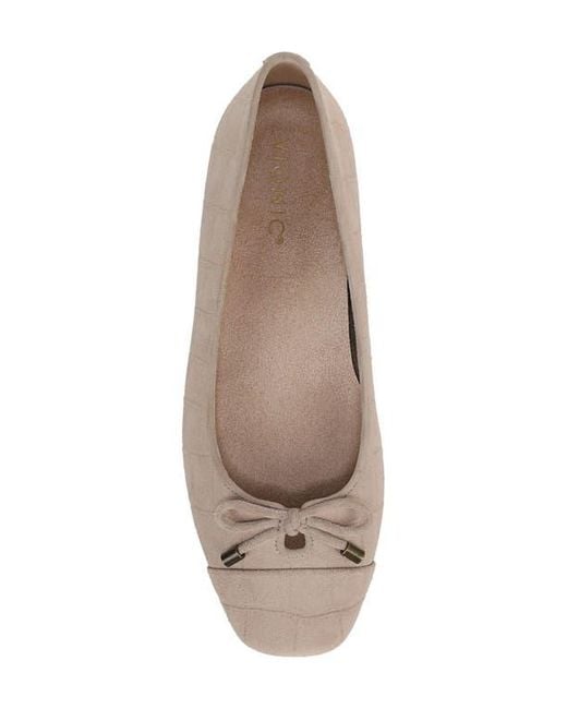 Vionic Pink Klara Cap Toe Ballet Flat