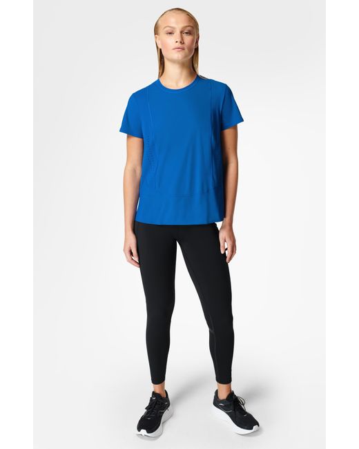 Sweaty Betty Blue Swifty Workout T-shirt