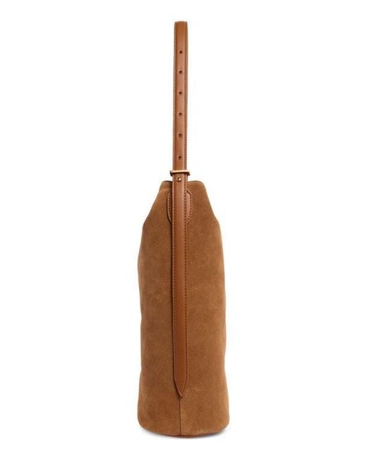 Sam Edelman Brown Harlyn Suede Bucket Bag