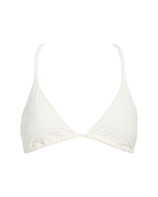 ViX White Leanne Solid Triangle Bikini Top