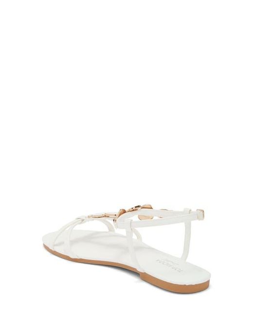 Top Moda White Verne Sandal