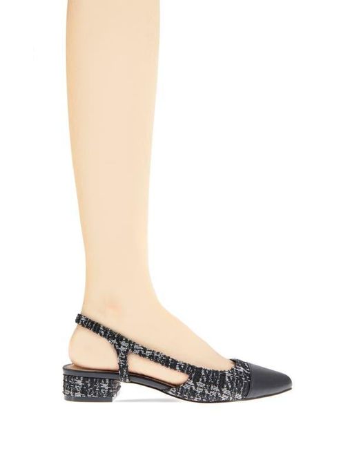 BCBGeneration Black Tillie Slingback Cap Toe Pump
