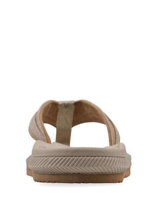 White Mountain Brown Bays Flip Flop Sandal