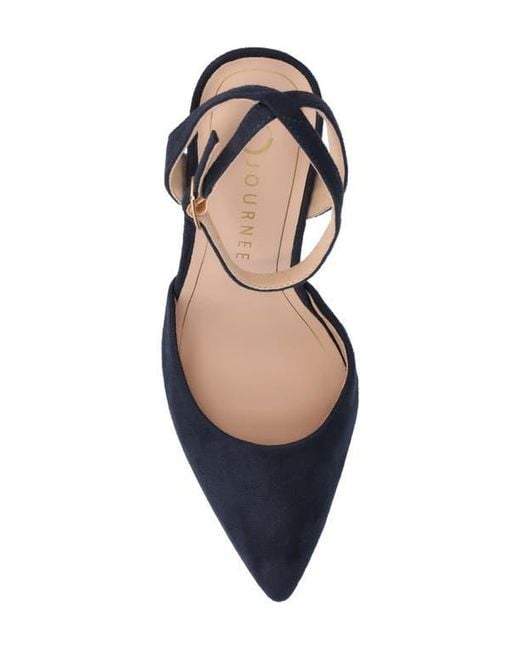 Journee Collection Blue Tyyra Pump