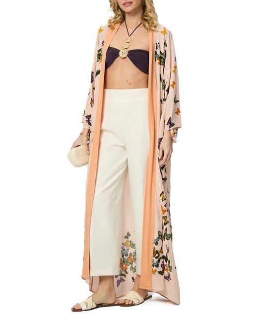 Saachi White Longline Duster