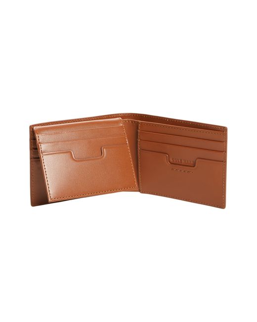 Cole Haan Brown Brogue Leather Passcase