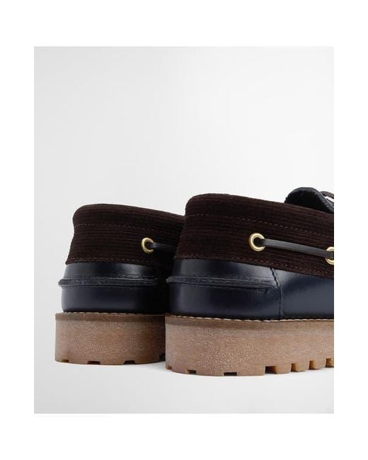 Barbour White Deck Boat Shoe for men