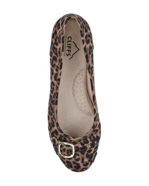 White Mountain Black Calming Buckle Strap Flat