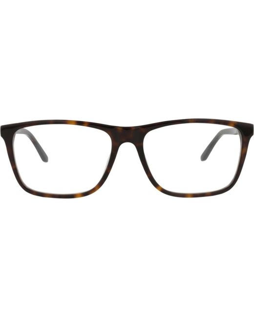 McQueen Black 56Mm Square Optical Glasses for men