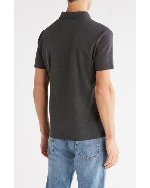 WESTZEROONE Black Ferd Short Sleeve Polo for men