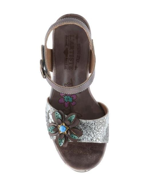 Spring Step Metallic Felis Platform Sandal