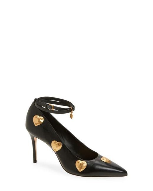 Cinq À Sept Black Madison Ankle Strap Pump