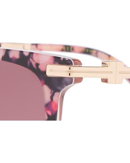 Ted Baker Pink 55Mm Gradient Square Sunglasses