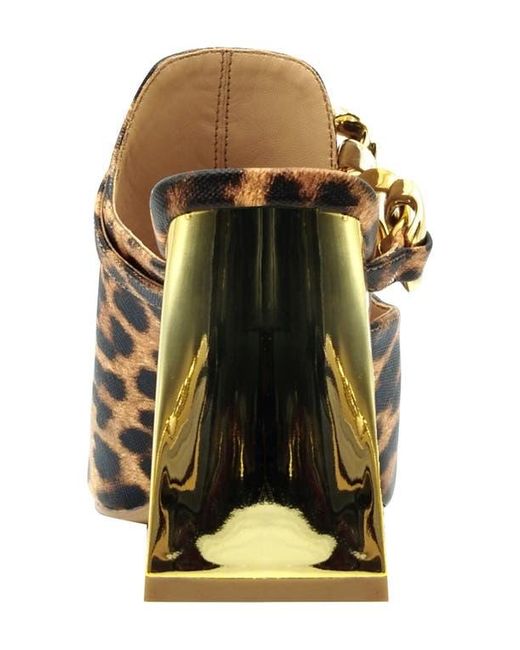 Ninety Union Brown Ryder Open Toe Pump