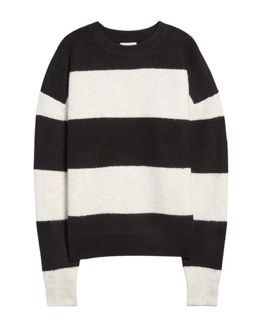 TOPSHOP Black Knitted Exposed Seam Jumper