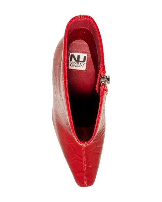 Ninety Union Red Palladium Square Toe Boot
