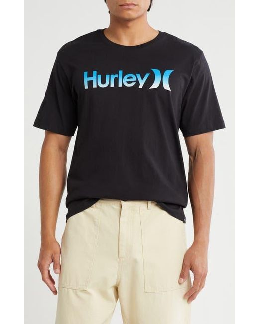 Hurley Black One & Only Gradient T-Shirt for men