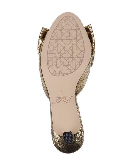 Badgley Mischka Metallic Kora Slide Sandal