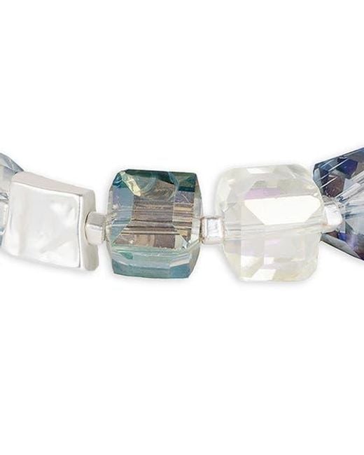 Saachi Blue Cube Beaded Bracelet