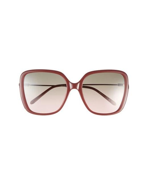 Chloé Pink 57Mm Square Sunglasses