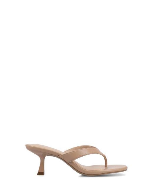 Journee Collection Natural Danielle Slide Sandal
