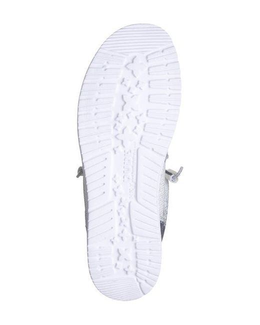 HeyDude Blue Wally Stretch Slip-On Shoe for men