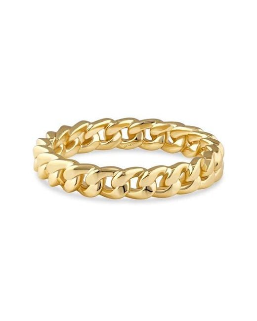 DEVATA Metallic Curb Chain Eternity Ring