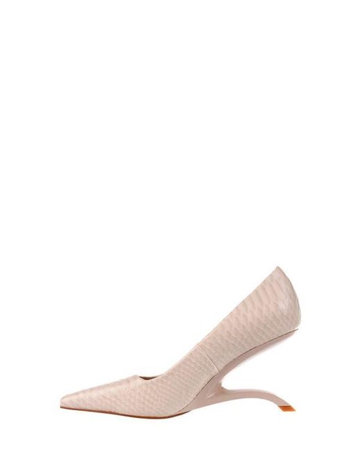 Ninety Union Natural Intense Snake Embossed Pump