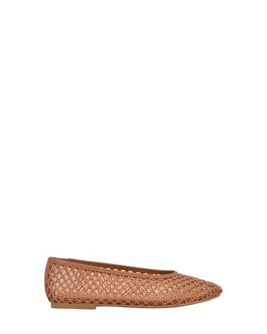 Calvin Klein Brown Delicate Mesh Ballet Flat