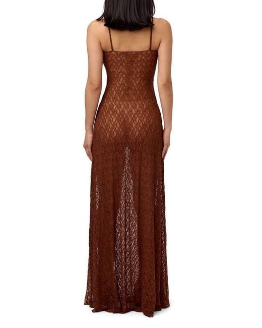 brown booties with black dress Camielle Brown Maxi Dress - US 6 main image 1