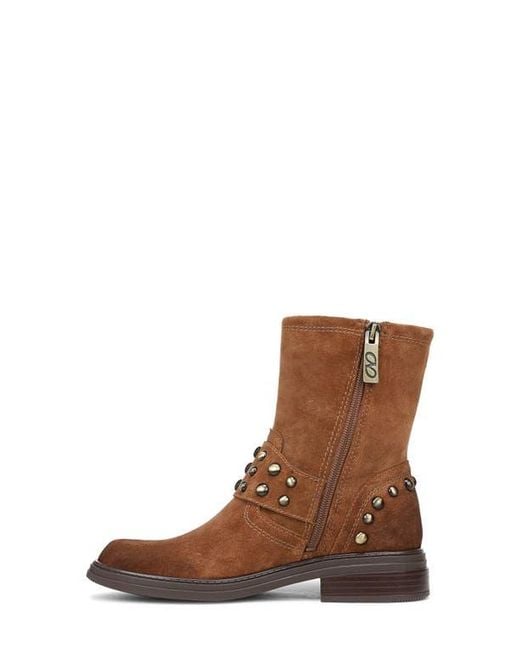Naturalizer Brown Optimus Stud Moto Boot