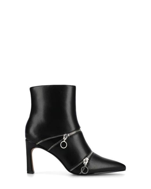 Journee Collection Black Catoa Zip Boot